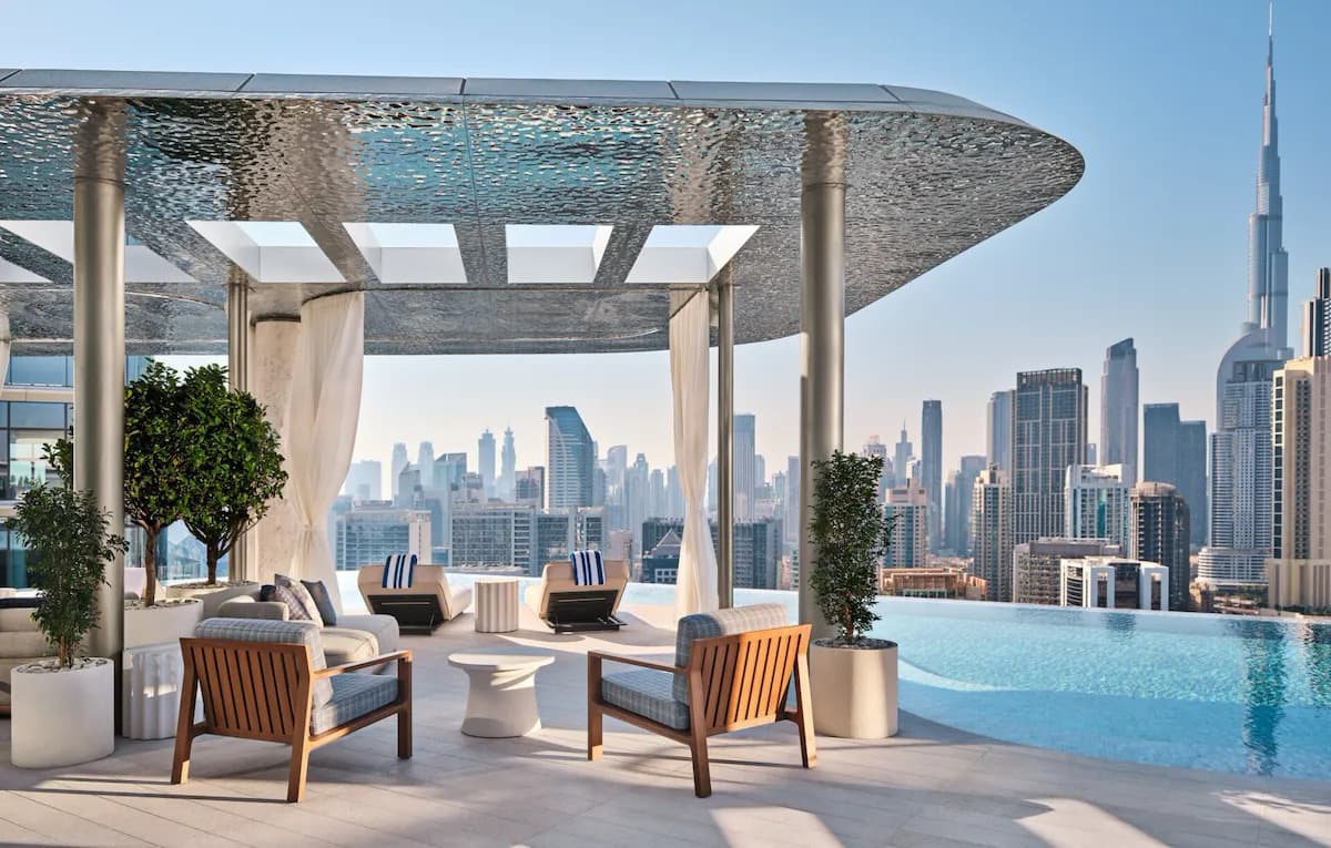 The pergola deck at High Society by day
