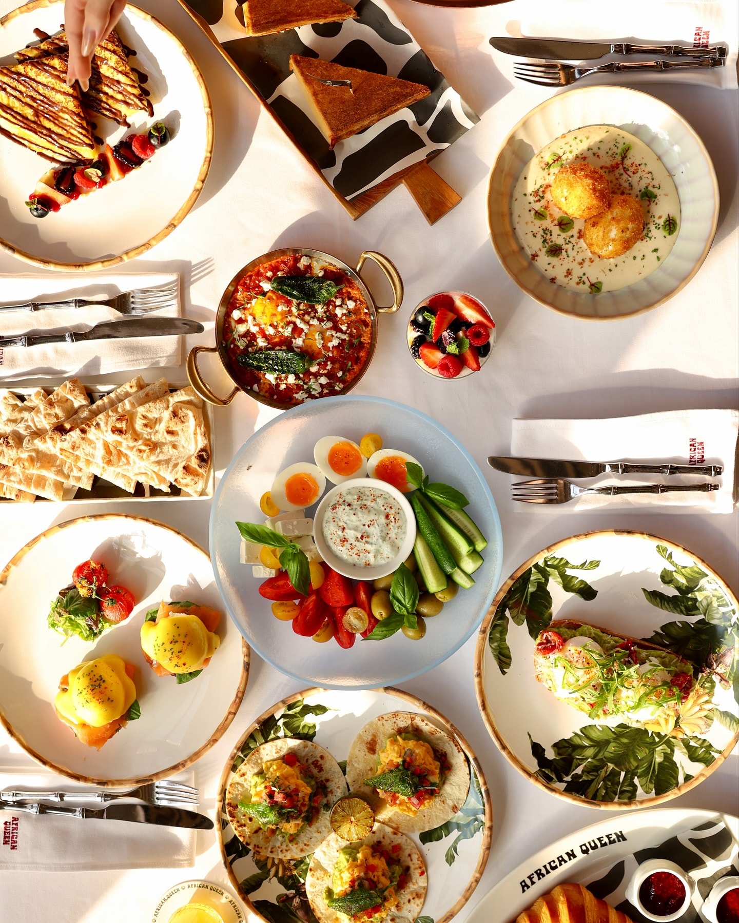 Mediterranean plates at African Queen