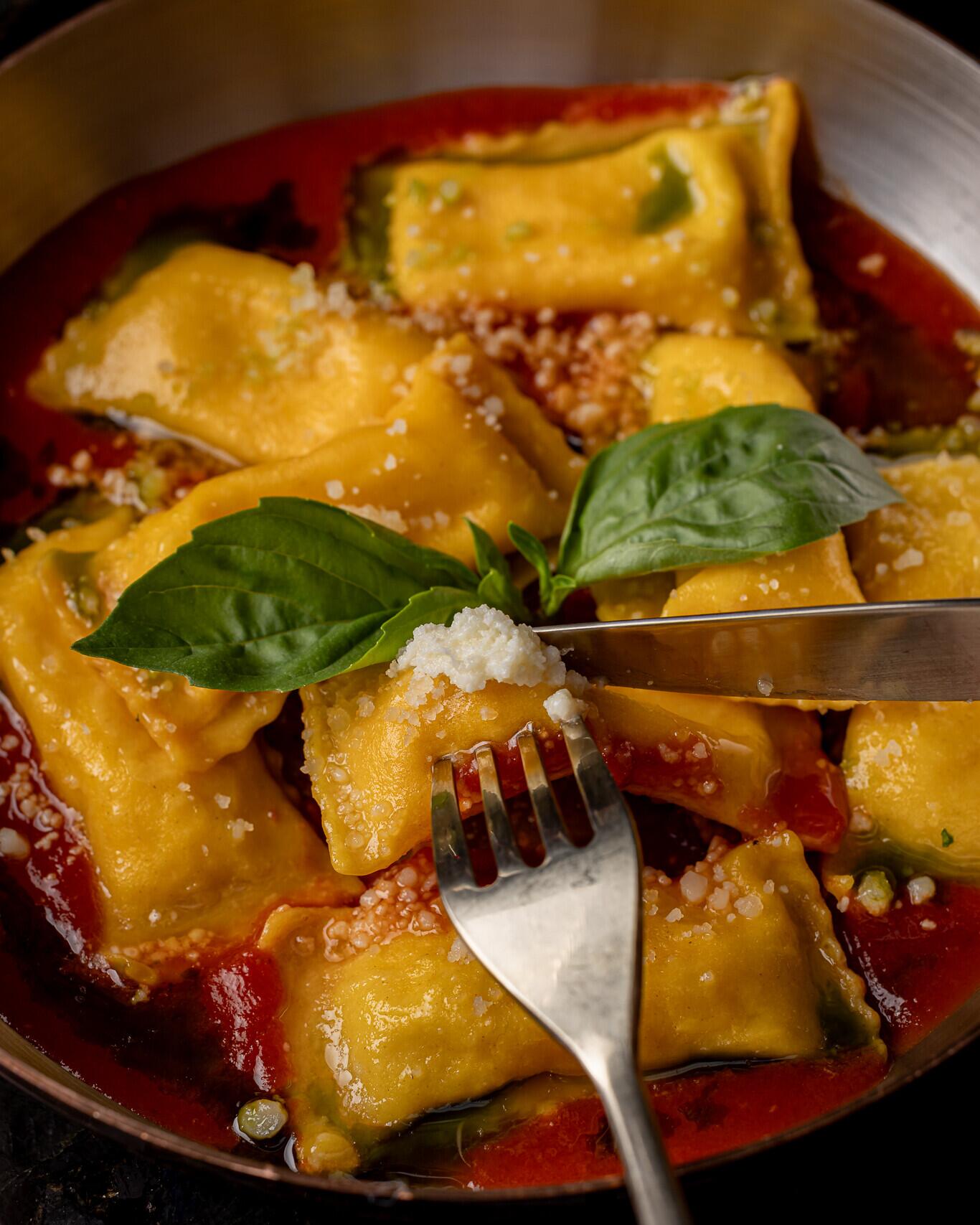 The raviolo all'uovo at Il Gattopardo