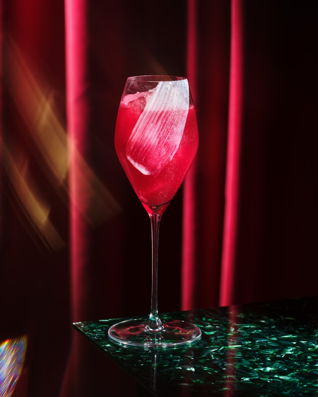 A red cocktail at Sexy Fish
