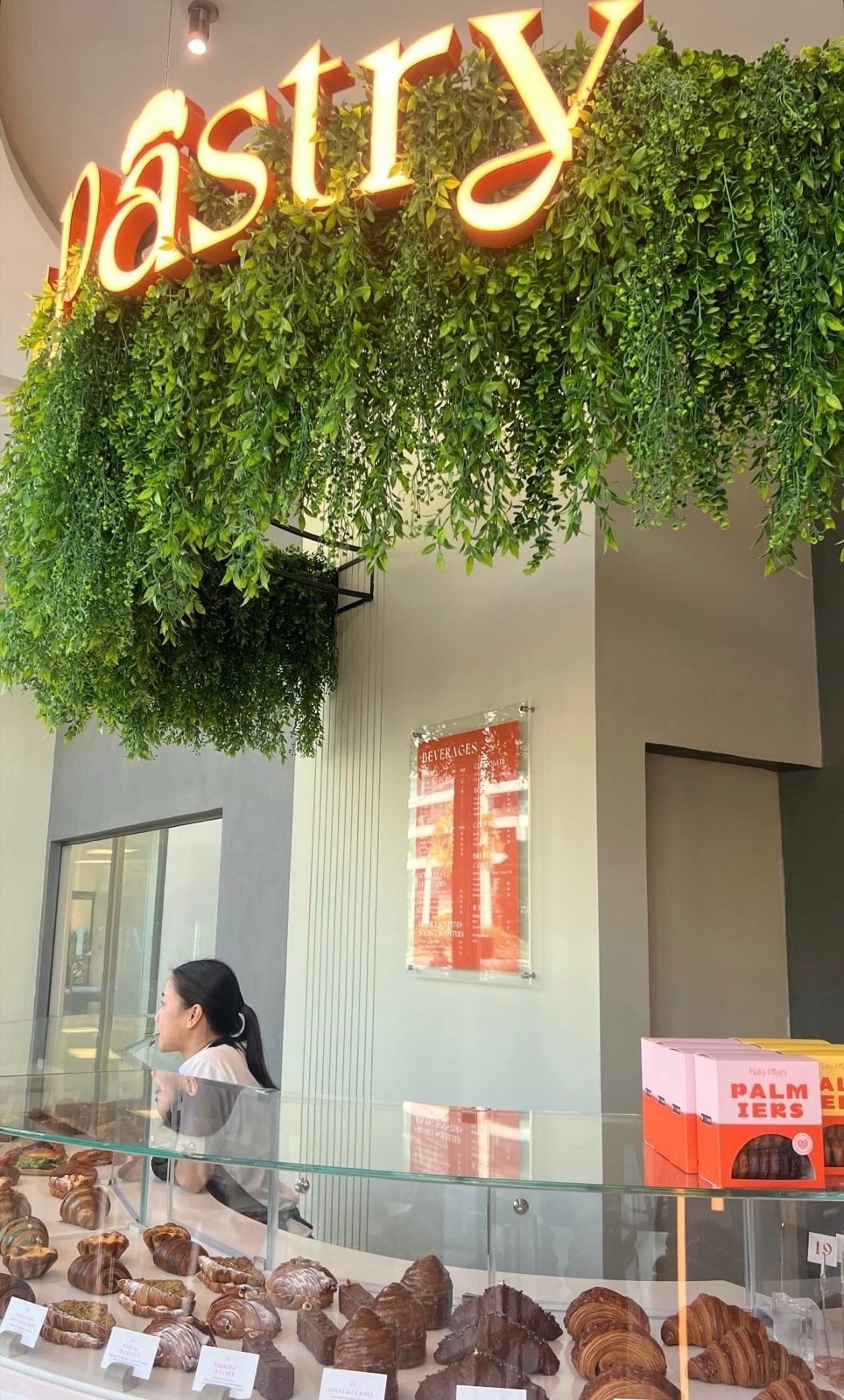 Nikita's shot of the Flaky Pastry logo wall