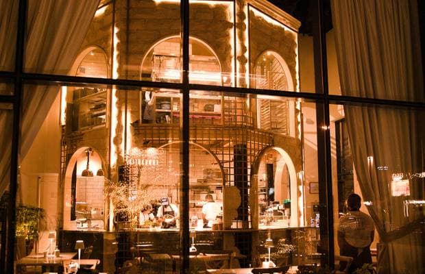 The mirrored arches at Orfali Bros
